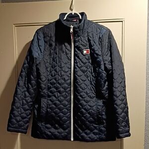 Tommy Hilfiger Navy Quilted Jacket th Logo